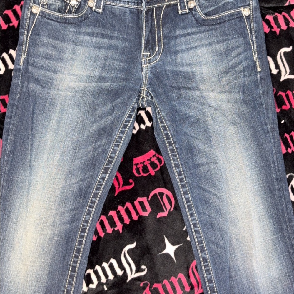 Miss Me Dark Wash Bootleg Jeans